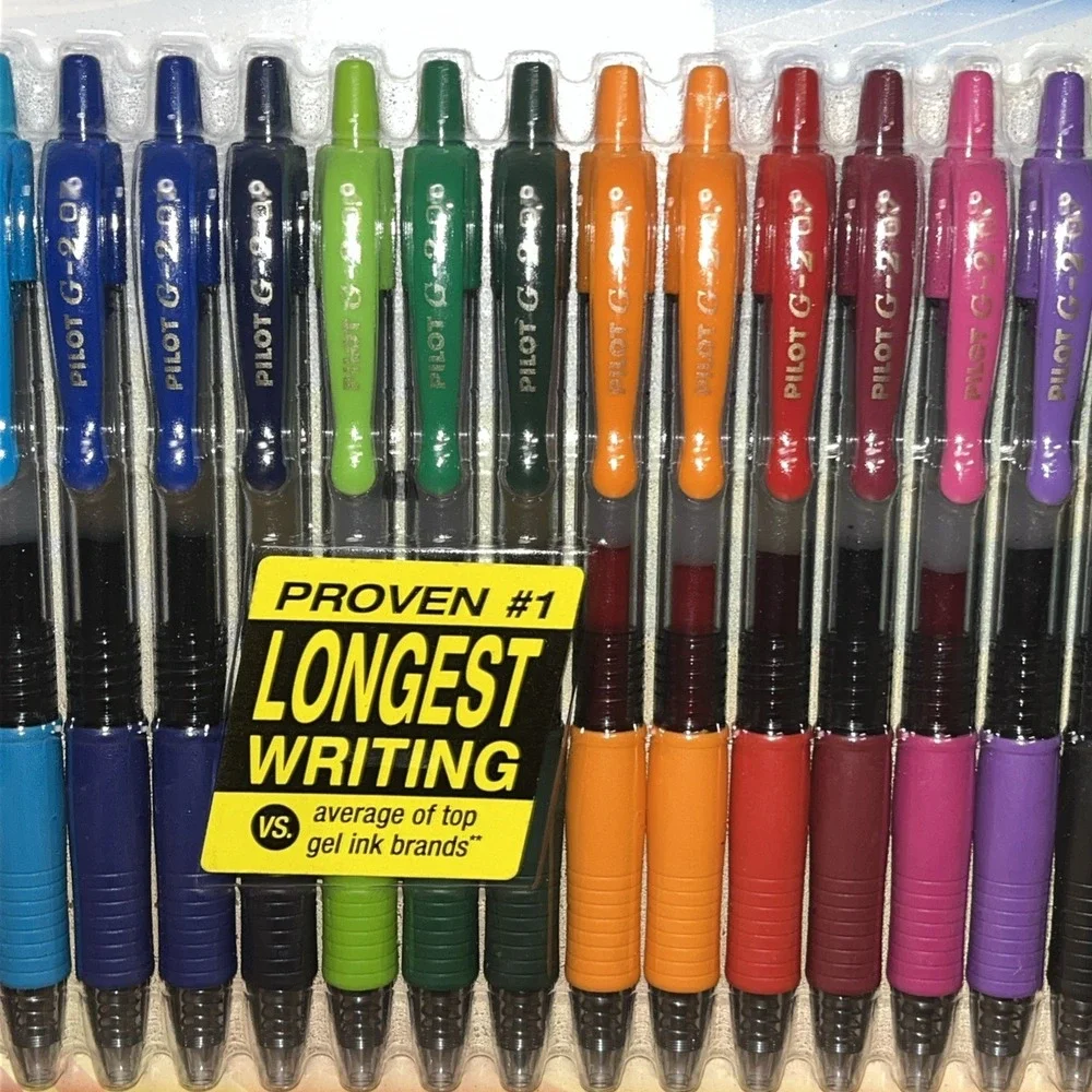 Pilot G2 Retractable Premium Gel Ink Set | 20 Pens | Assorted 0.7mm | G27200